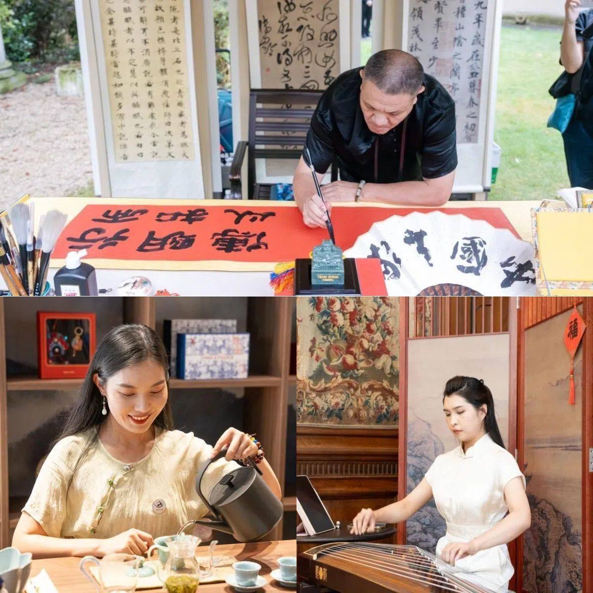 中國非遺與傳統(tǒng)文化展區(qū)引人入勝。 “中國之家”供圖