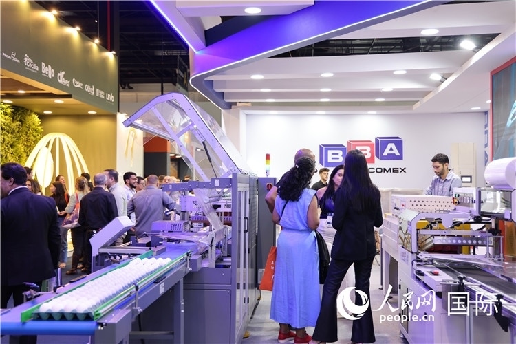 巴西國際動物蛋白展覽會現(xiàn)場。人民網(wǎng)記者 時元皓攝