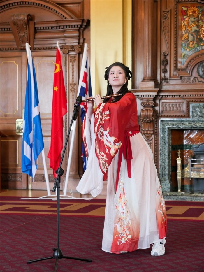 《長城魂》在愛丁堡市政廳演出。主辦方供圖