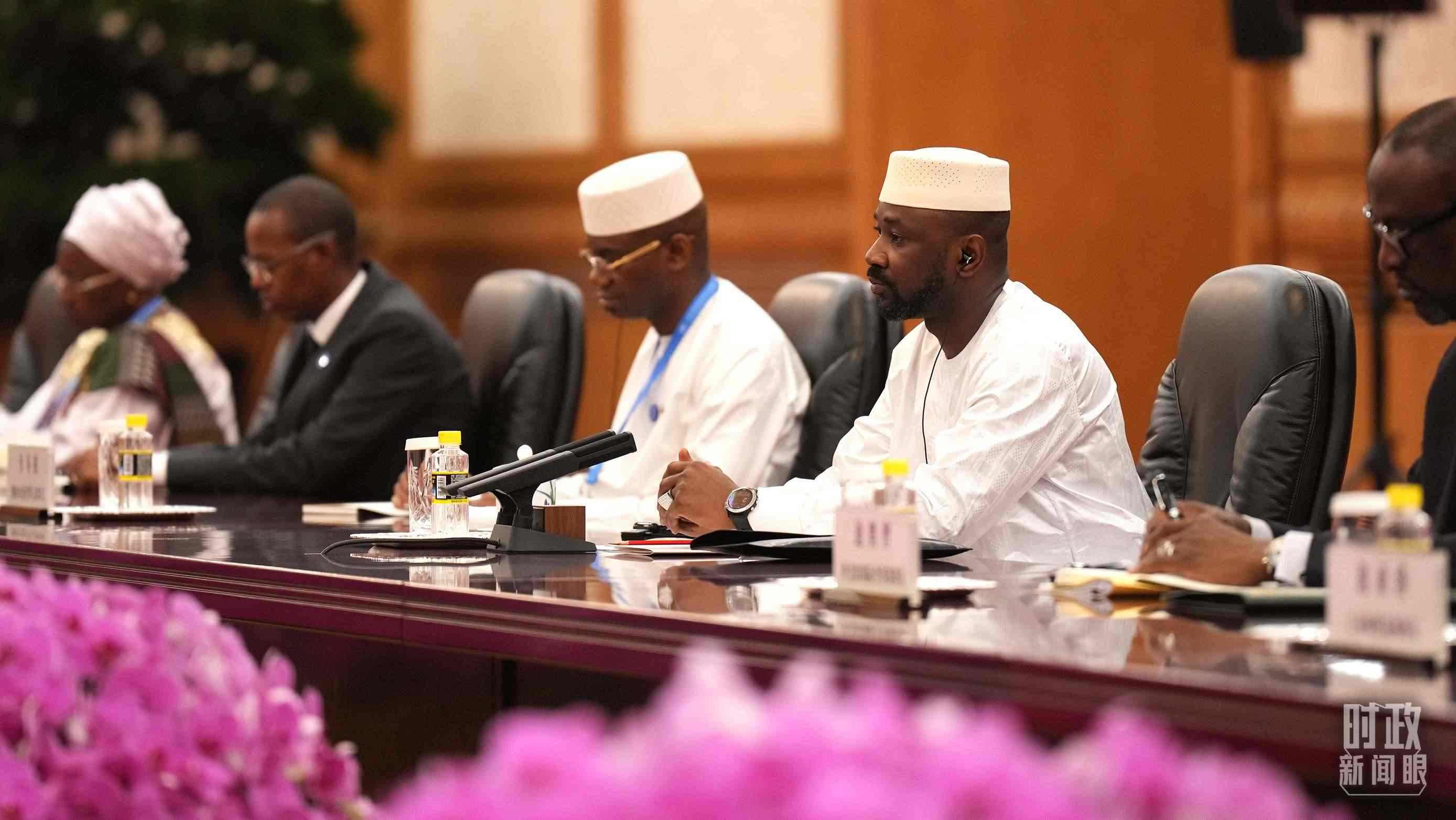 △馬里總統(tǒng)戈伊塔。（總臺記者李晉拍攝）