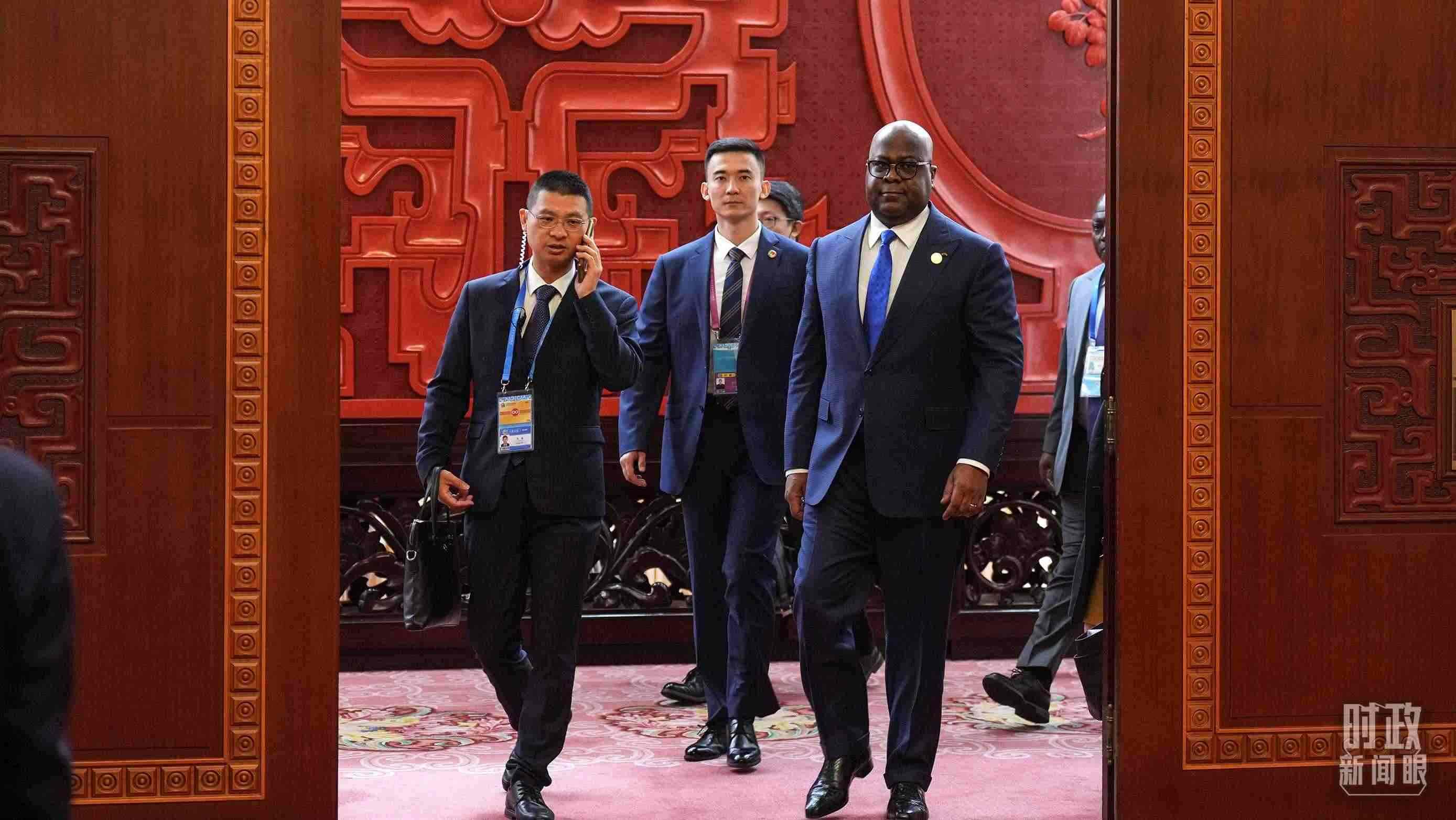 △剛果（金）總統(tǒng)齊塞克迪。（總臺記者李晉拍攝）