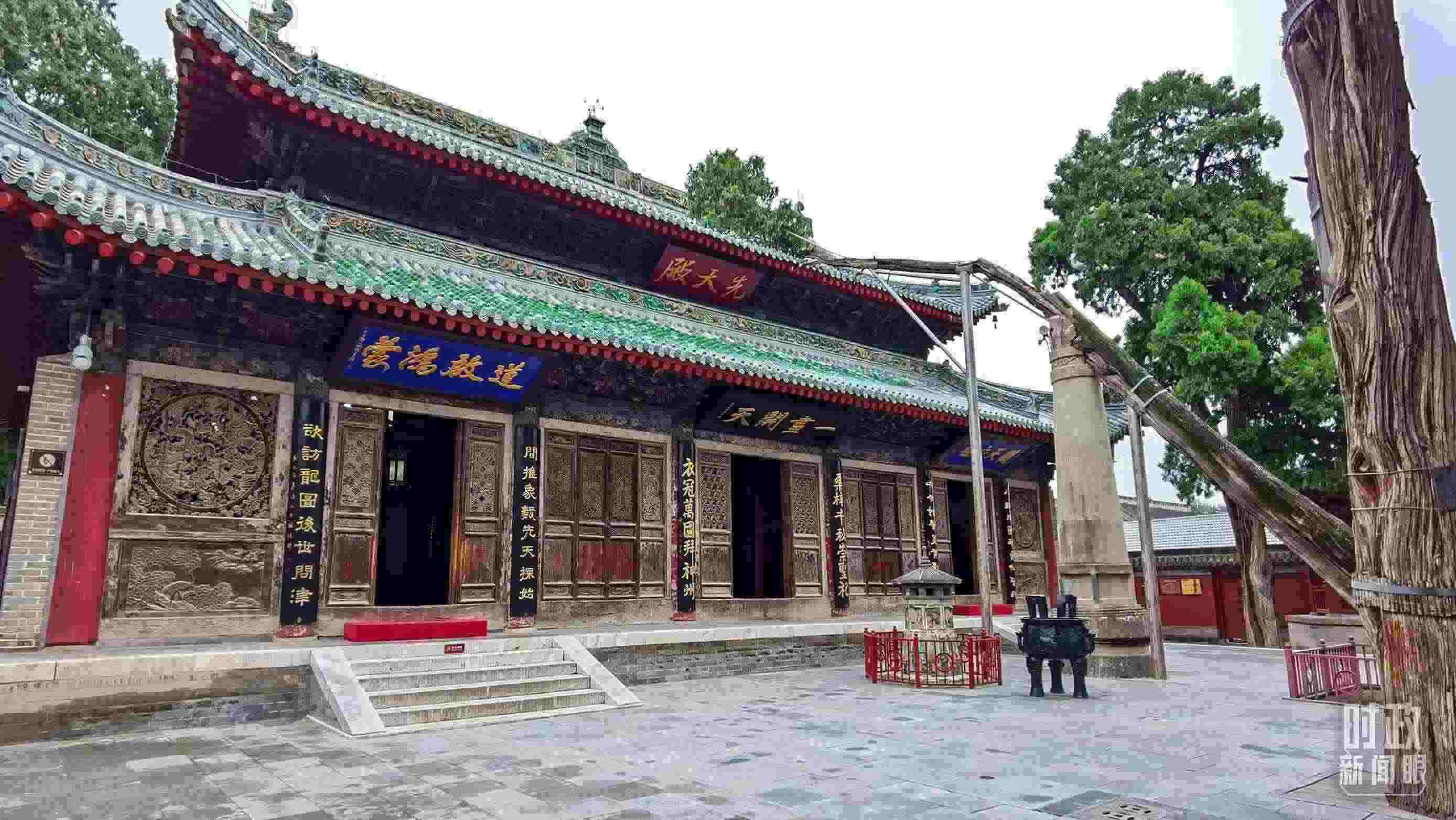 △ 伏羲廟。（總臺央視記者郭鴻拍攝）