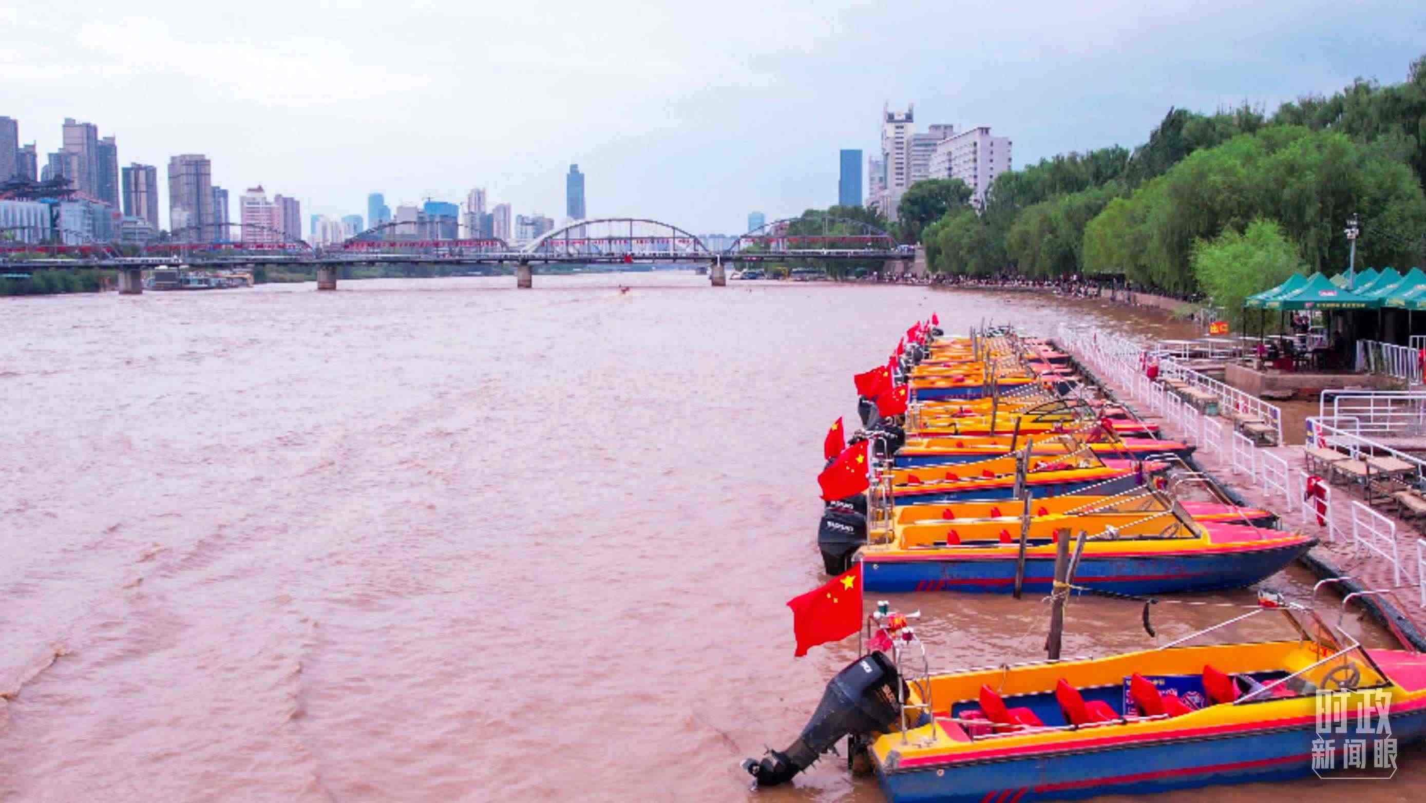 △黃河蘭州段。（總臺記者張吉瑞拍攝）