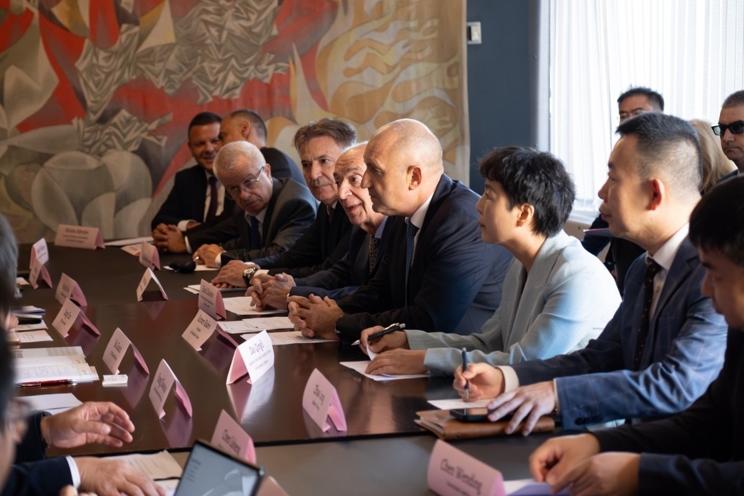 會議現(xiàn)場。中國駐保加利亞大使館供圖。