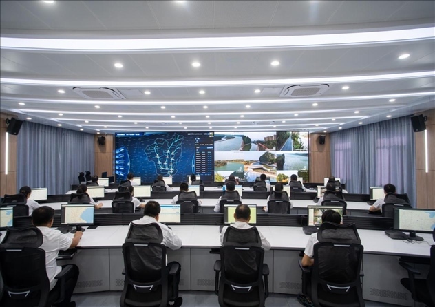 位山灌區(qū)智慧調(diào)度中心 。受訪者供圖