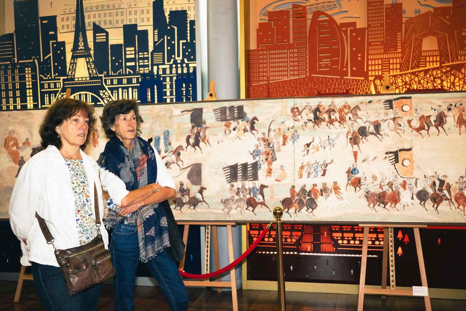 “絲路丹青——絲綢之路沿線壁畫傳摹展”在巴黎中國(guó)文化中心隆重開幕。中國(guó)藝術(shù)研究院供圖