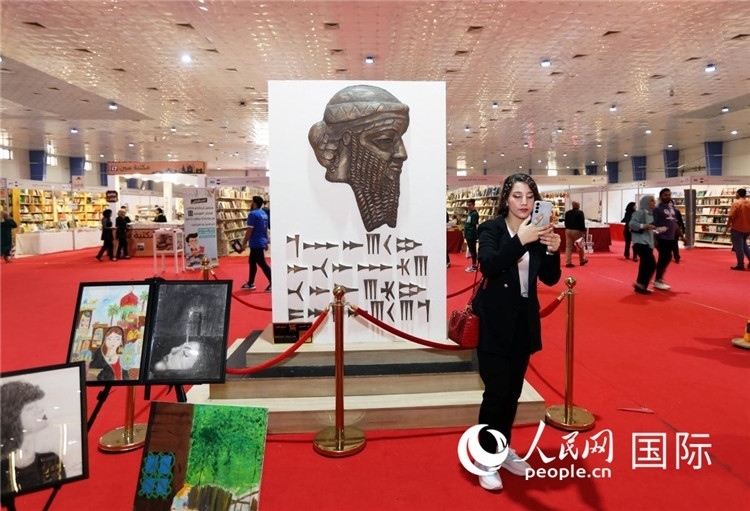 展廳一角。人民網(wǎng)中東中心分社奧馬爾·哈利勒攝