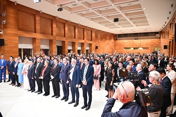 招待會(huì)現(xiàn)場(chǎng)。孫瑋 攝