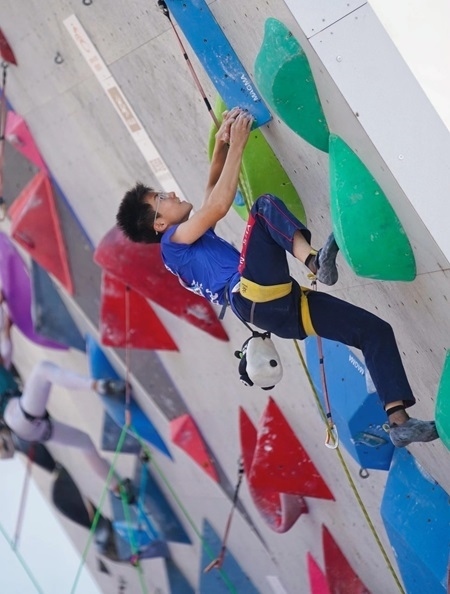 小運動員在比賽中。主辦方供圖