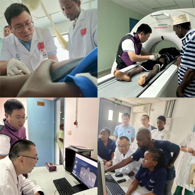 中國援桑醫(yī)療隊(duì)多科室專家與當(dāng)?shù)蒯t(yī)生共同為患者檢查。中國援桑醫(yī)療隊(duì) 供圖