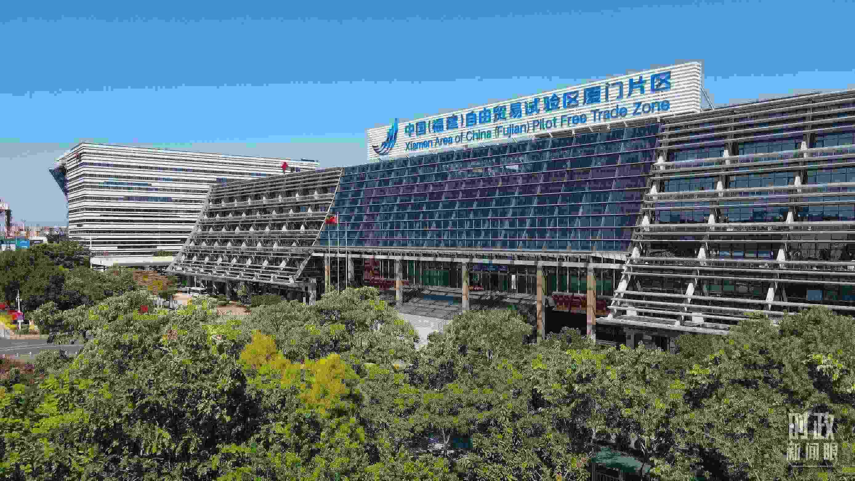 △中國（福建）自由貿(mào)易試驗區(qū)廈門片區(qū)。（總臺記者鄭皓拍攝）