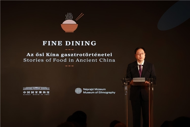 中國國家博物館副館長楊帆致辭。圖片由中國駐匈牙利大使館提供。