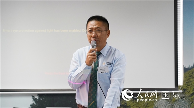 碩豐集團(tuán)董事長孫曉棟發(fā)言。 人民網(wǎng) 張茜攝