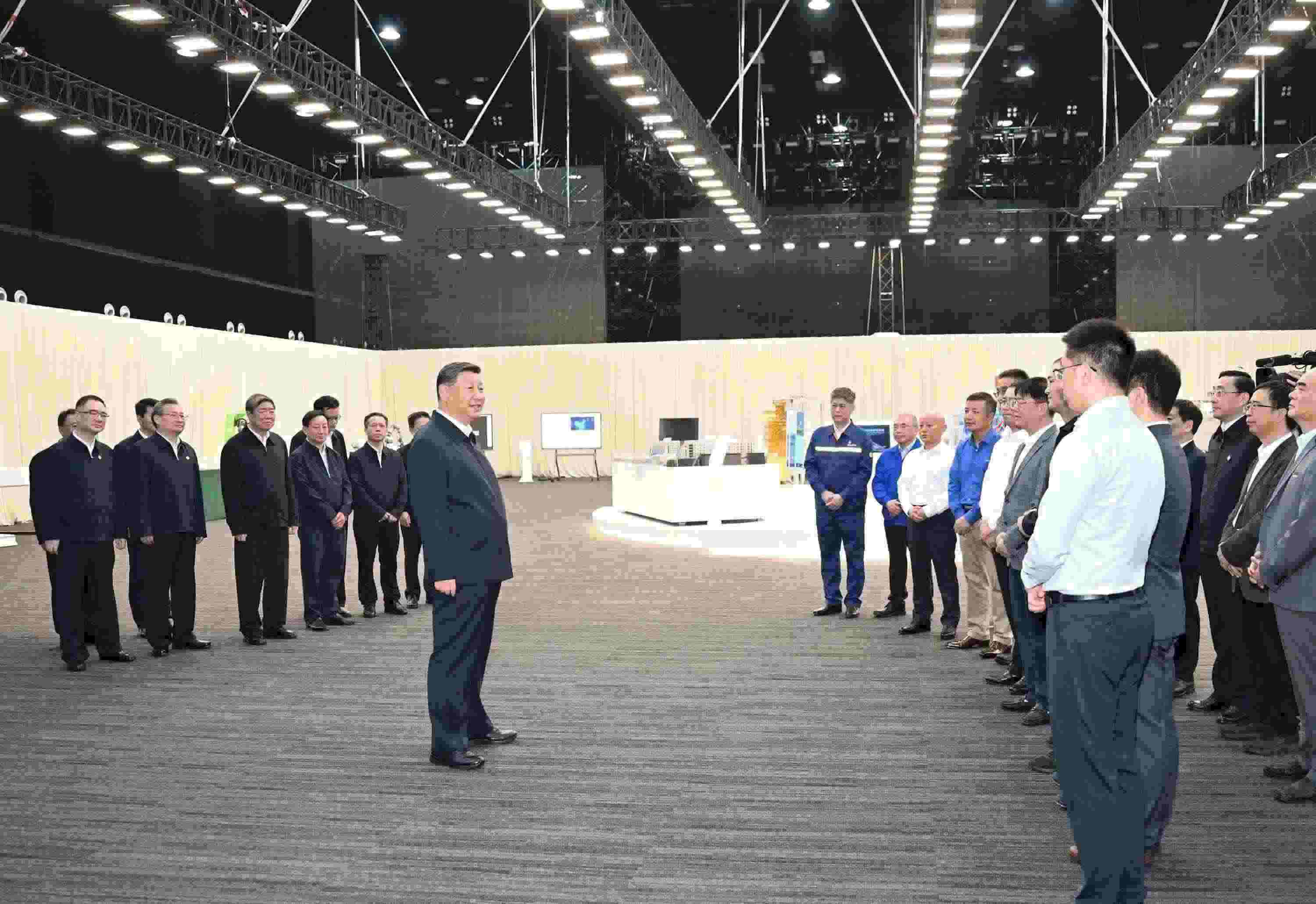 △2024年10月17日，習近平總書記在安徽省合肥濱湖科學城考察。