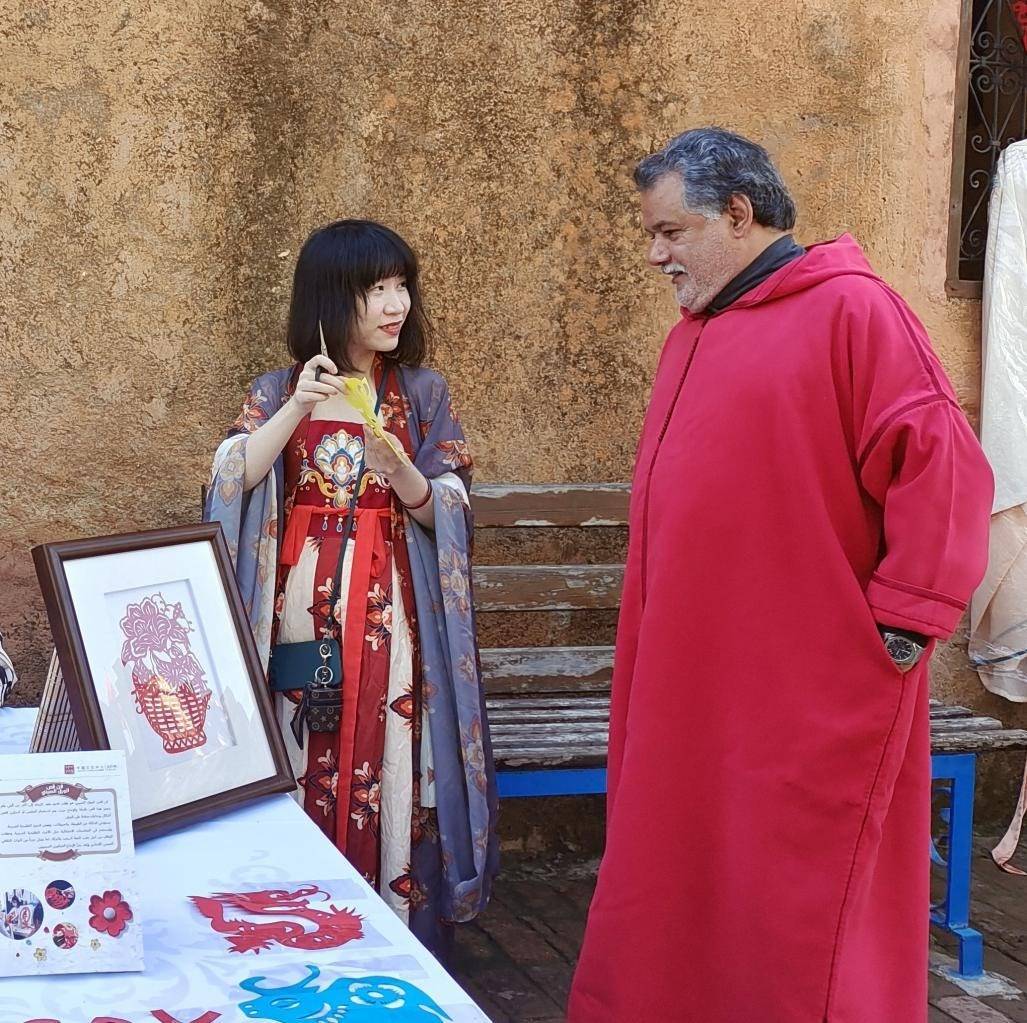 中國文化產品介紹。拉巴特中國文化中心供圖