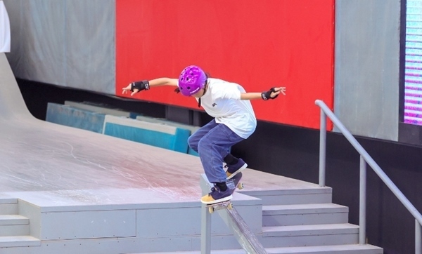 崔宸曦在比賽中。賽事組委會(huì)供圖