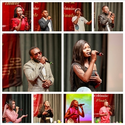 參與決賽的歌手。中國石油非洲公司供圖