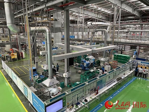 中企美的泰國工廠。人民網(wǎng)記者 簡承淵攝