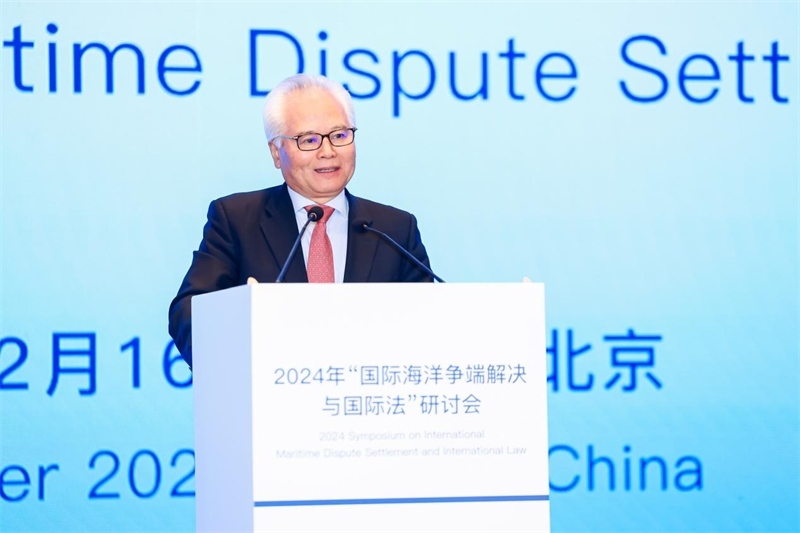 華陽海洋研究中心理事長、中國南海研究院學(xué)術(shù)委員會主席吳士存在開幕式致歡迎辭。華陽海洋研究中心供圖