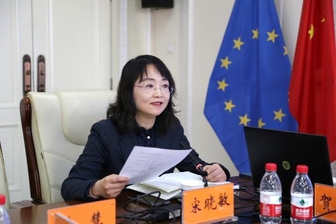 中國(guó)社會(huì)科學(xué)院歐洲研究所《歐洲研究》總編輯、中國(guó)歐洲學(xué)會(huì)秘書長(zhǎng)宋曉敏教授主持研討會(huì)。吳迪攝