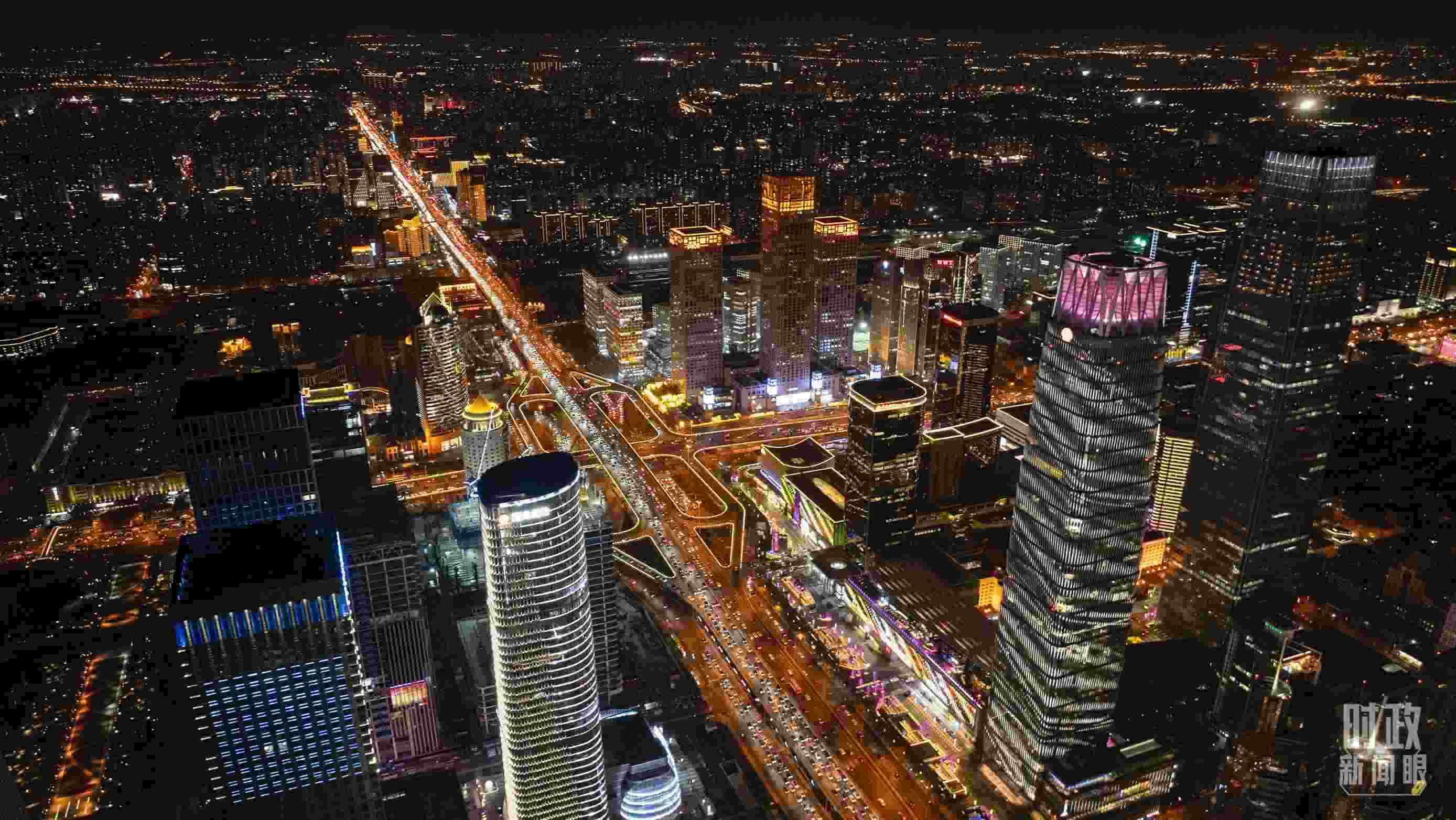 △北京CBD（中央商務(wù)區(qū)）。（總臺記者郭增浩拍攝）