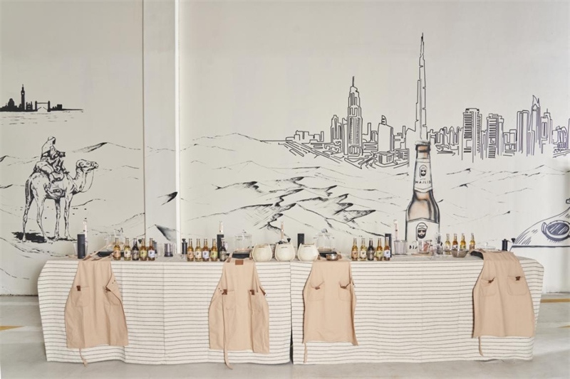 工廠內(nèi)設(shè)有互動(dòng)區(qū)，參觀訪客可以親手制作麥芽飲料，受訪對(duì)象供圖