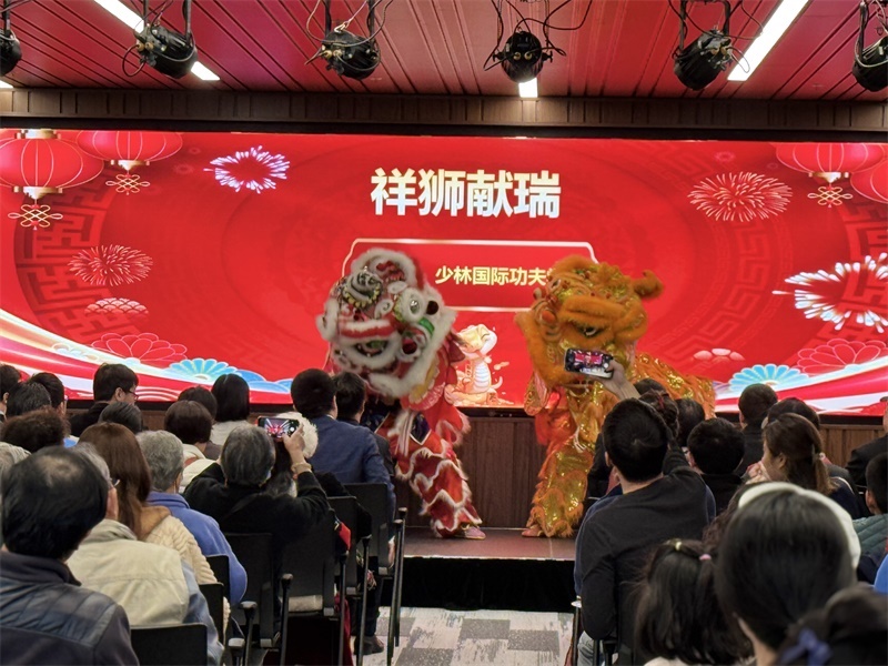 活動(dòng)現(xiàn)場(chǎng)舞獅表演。主辦方供圖