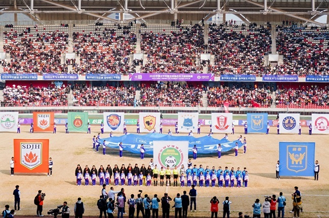 2025賽季女超聯(lián)賽開(kāi)幕式現(xiàn)場(chǎng)。主辦方供圖