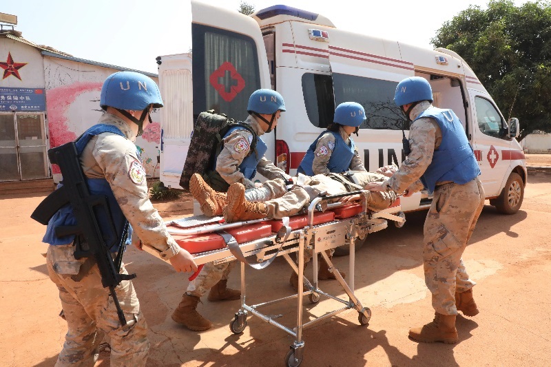 演練現(xiàn)場。張曉昆攝。