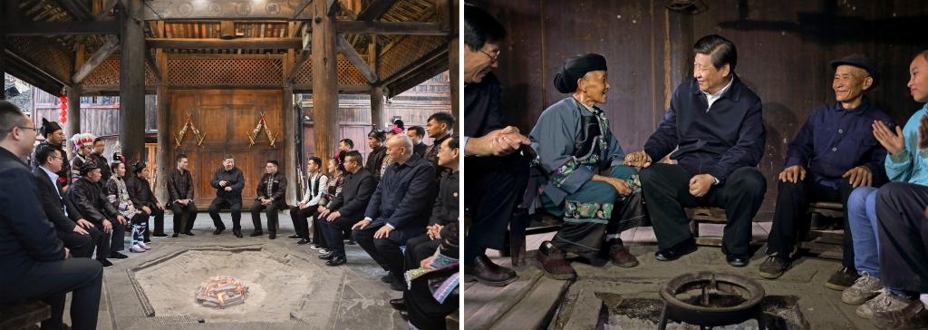 左圖由新華社記者謝環(huán)馳拍攝；右圖由新華社記者蘭紅光拍攝。