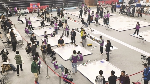 比賽現(xiàn)場。北京建筑大學(xué)供圖