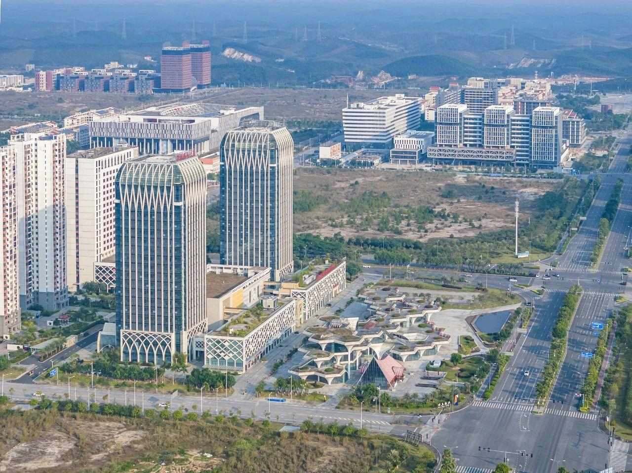 2023年11月，廣西欽州，航拍中國—馬來西亞欽州產(chǎn)業(yè)園區(qū)。