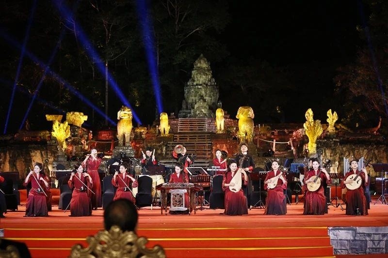 2024年1月13日，在柬埔寨暹粒舉行的“中柬人文交流年”啟動儀式。