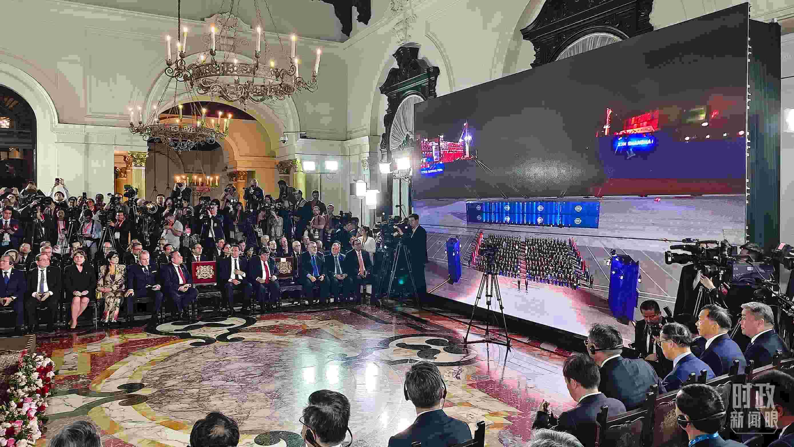 錢(qián)凱港開(kāi)港儀式現(xiàn)場(chǎng)。（總臺(tái)央視記者韓銳拍攝）