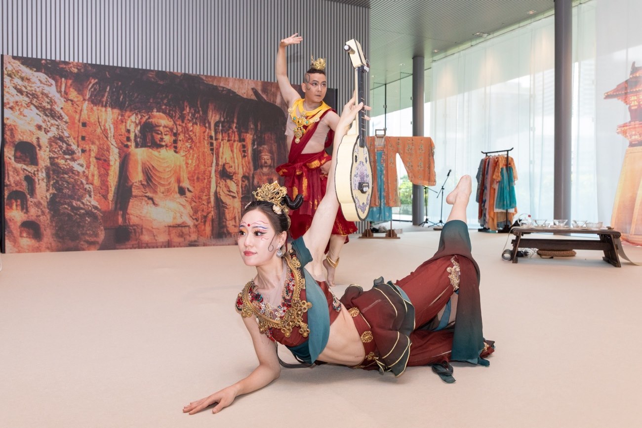 《龍門金剛》舞蹈。中國駐大阪旅游辦事處供圖