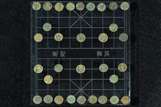 宋代中國銅象棋子。主辦方供圖